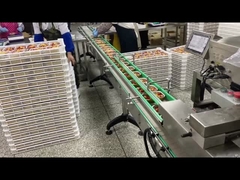 فولاد ضد زنگ دستگاه پر کردن سینی غذای اتوماتیک برای سینی فولیک آلومینیوم فست فود