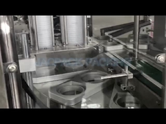 دو سر چرخنده فنجان پر کردن ماشین مهر و موم فنجان پلاستیکی سس کتشاپ فنجان پر کردن مهر و موم