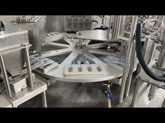 ماشین پر کردن فنجان اتوماتیک چرخش مهر و موم قاشق شیر فنجان پر کردن بسته بندی پلاستیکی