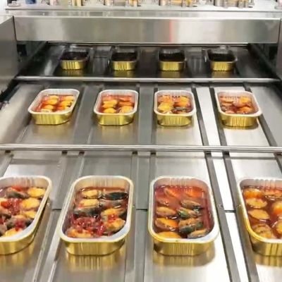 خرید دستگاه بسته بندی سینی های خلاء غذاهای دریایی 380 ولت دستگاه بسته بندی سینی های فولاد ضد زنگ online manufacture