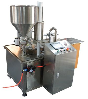 خرید ماشین مهر و موم فنجان کنترل شده توسط PLC از فولاد ضد زنگ 76mm قطر هسته فیلم 800W قدرت online manufacture