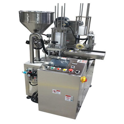 ماشین پر کردن و مهر و موم فولاد ضد زنگ اتوماتیک 304 220V / 50Hz منبع برق